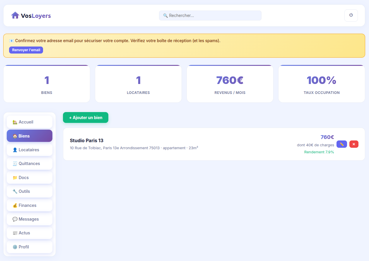 Gestion biens