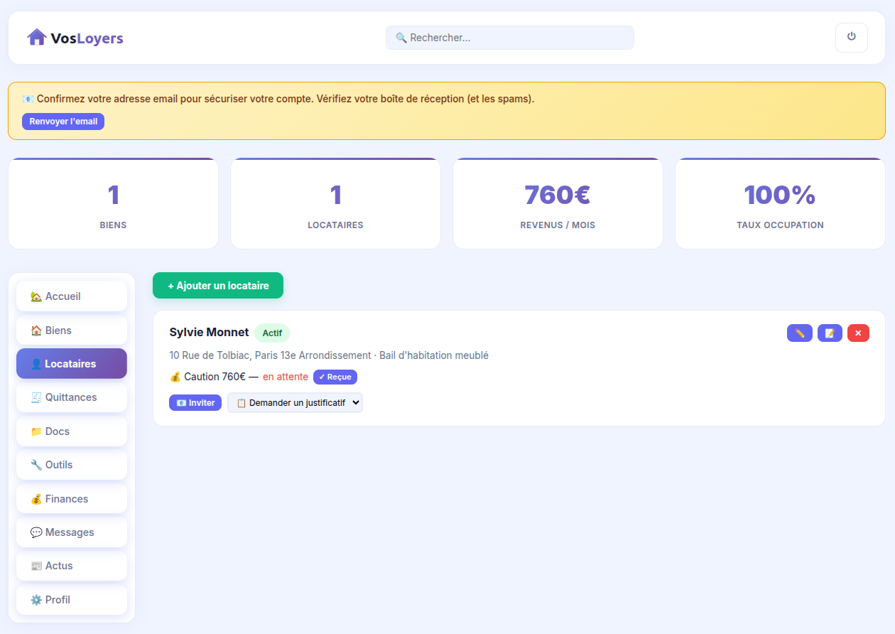 Gestion locataires